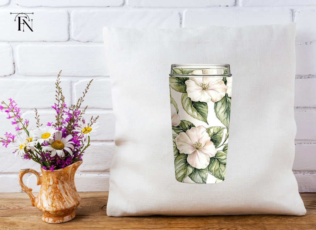 Elegant Floral Tumbler Clipart Bundle