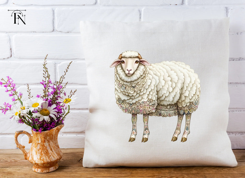 Decorative Sheep Clipart Bundle