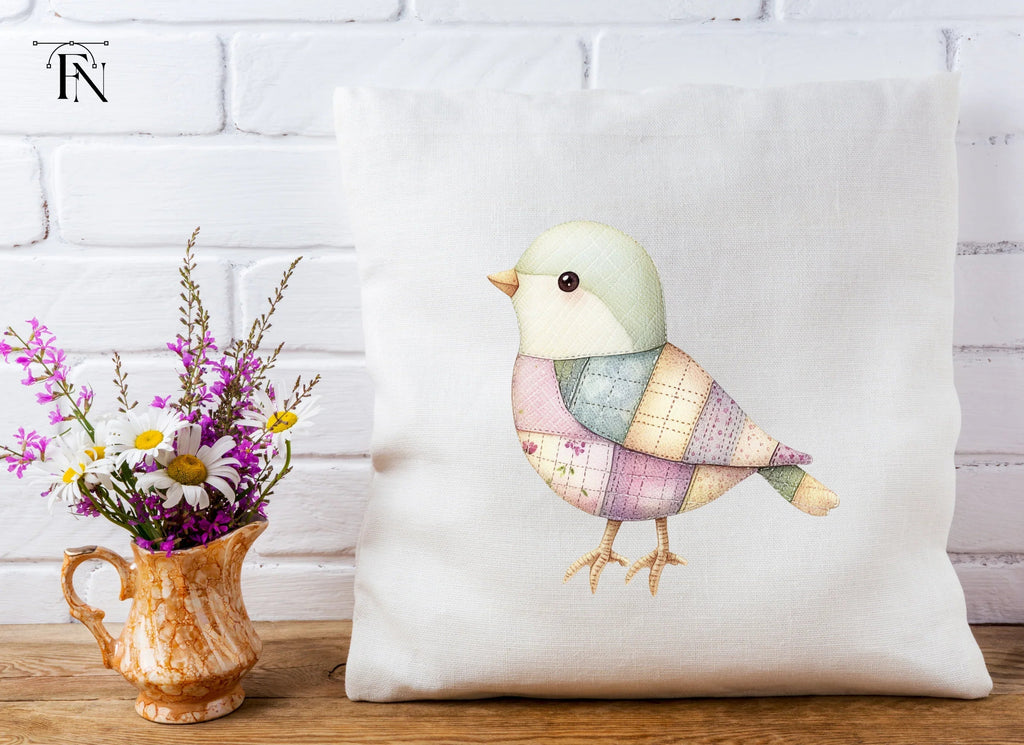 Quilted Bird Clipart Bundle