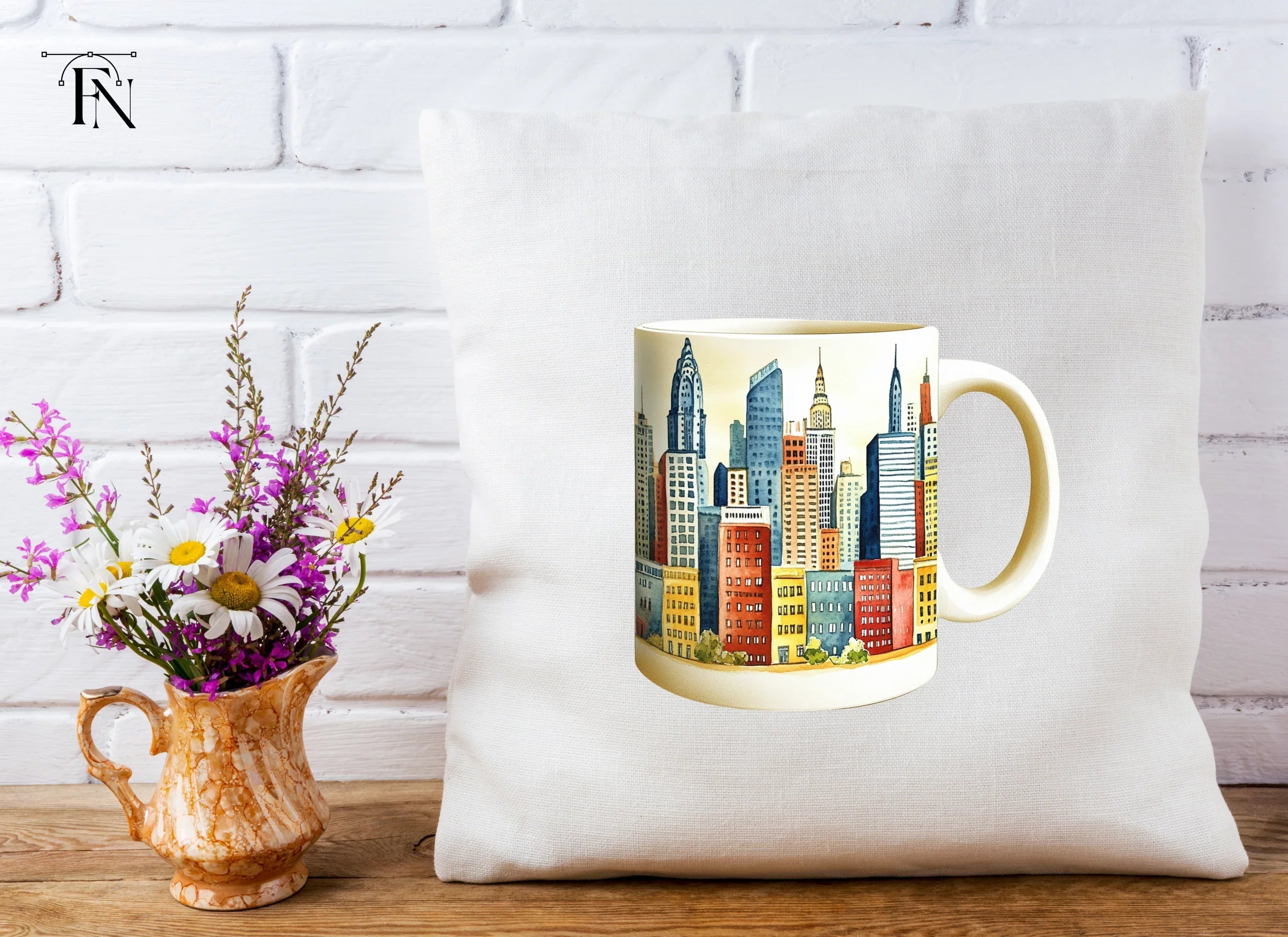 New York City Skyline Clipart Bundle