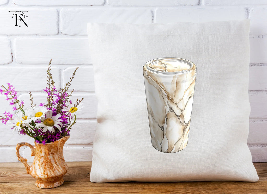 Gold Marble Tumbler Clipart Bundle