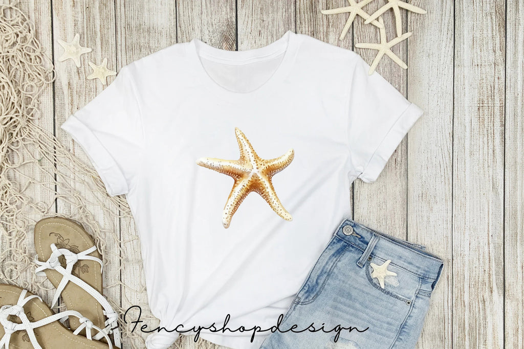 Coastal Starfish Clipart Bundle