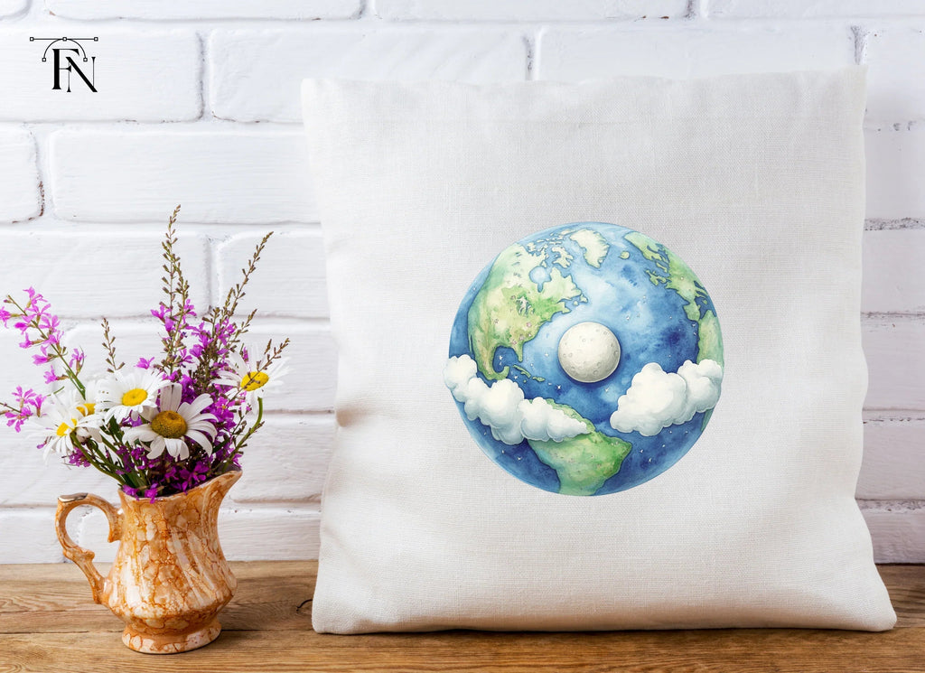Earth and Moon Clipart Bundle