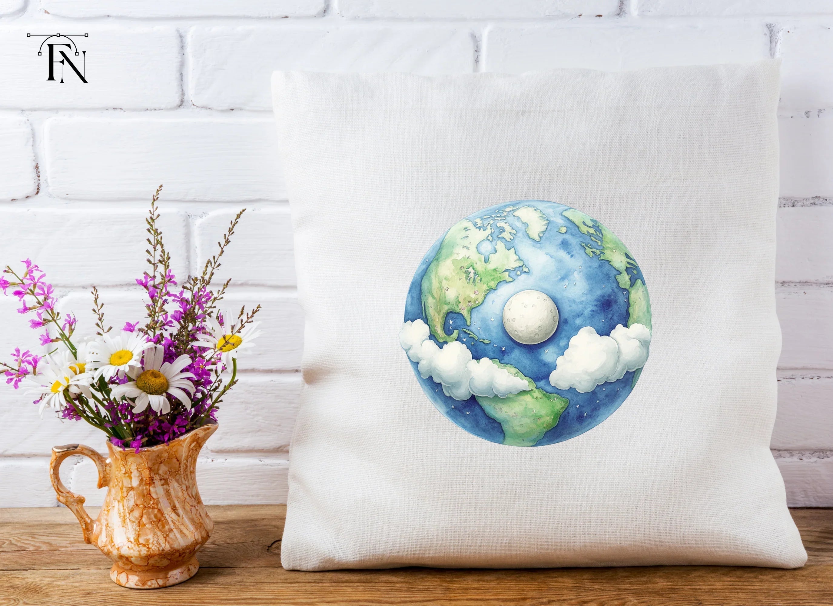 Earth and Moon Clipart Bundle