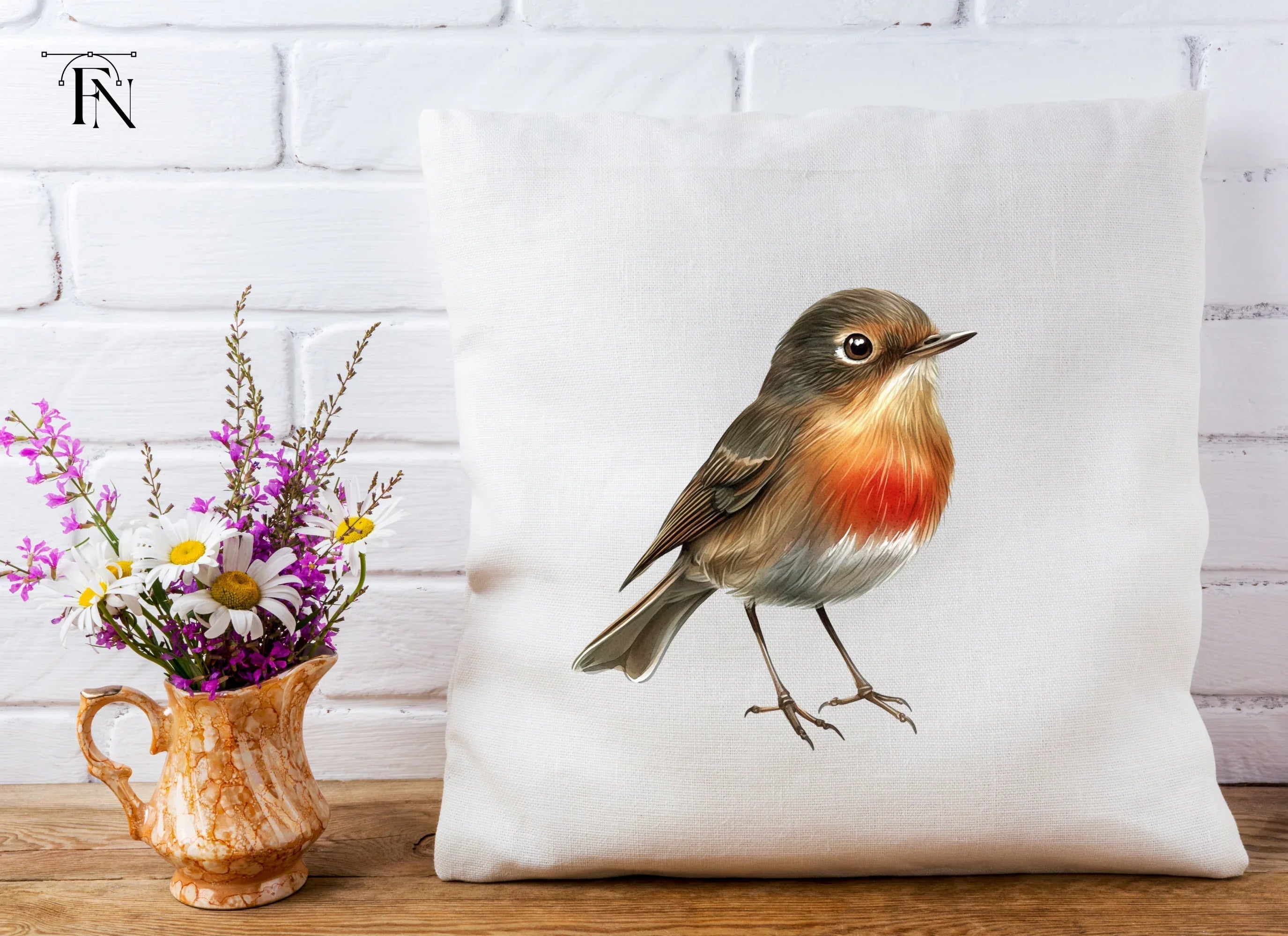 Charming Robin Bird Clipart Bundle
