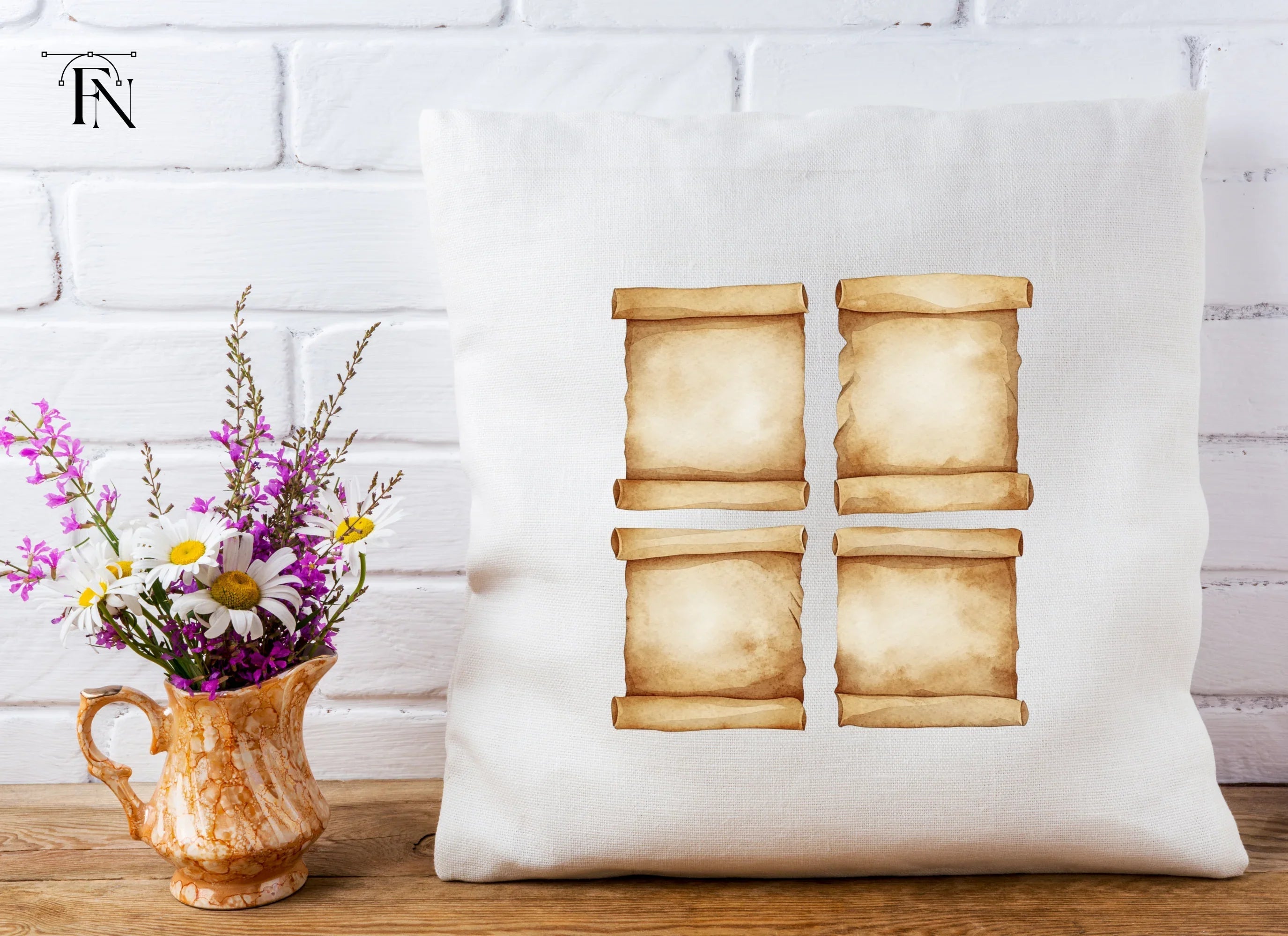 Vintage Scroll Clipart Bundle