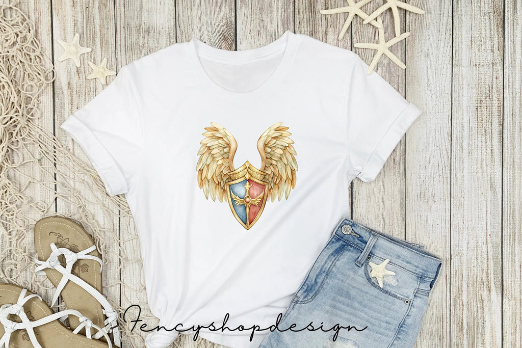 Winged Shields Clipart Bundle