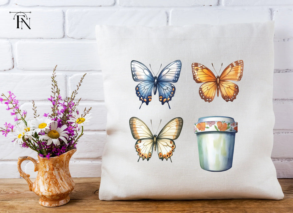 Butterfly Cup Clipart Bundle