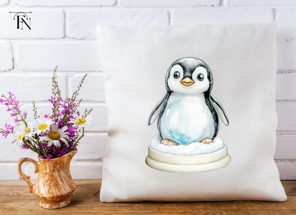 Cute Baby Penguin Winter Clipart Bundle