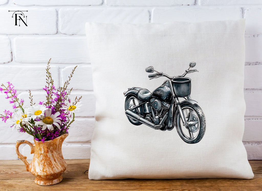 Classic Motorcycle Clipart Bundle