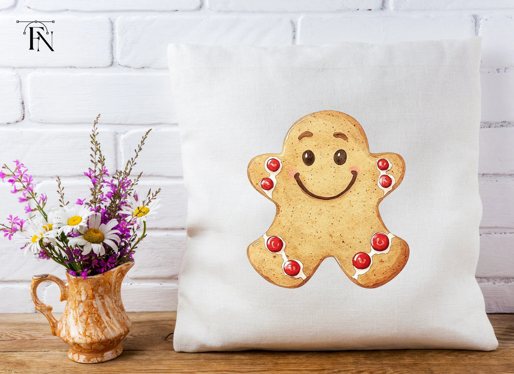Smiling Gingerbread Man Clipart Bundle