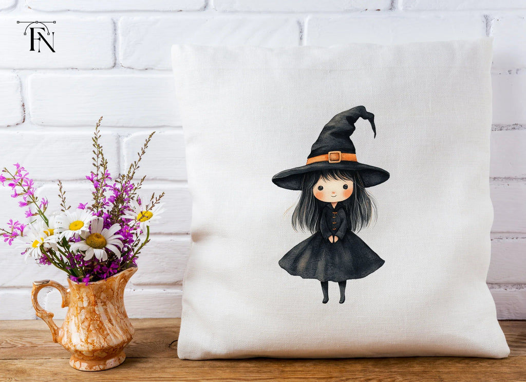 Cute Halloween Witch Clipart Bundle