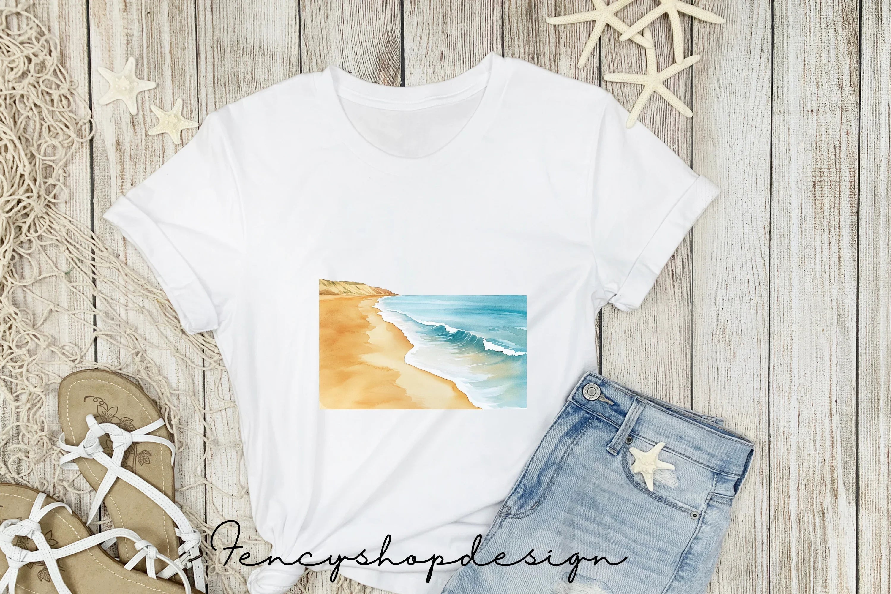 Serene Beach Clipart Bundle