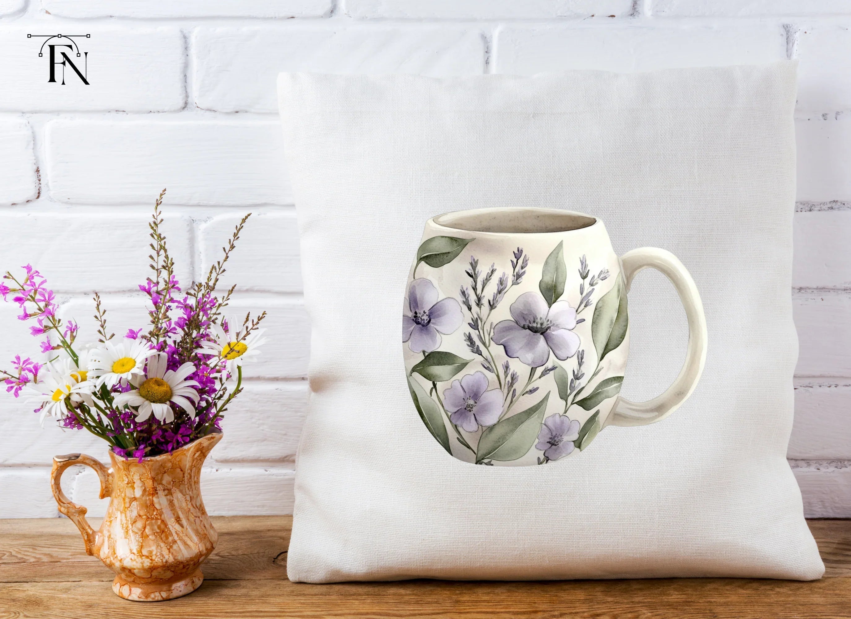 Elegant Lavender Floral Clipart Bundle