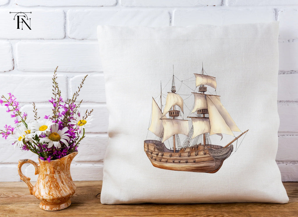 Vintage Sailing Ships Clipart Bundle