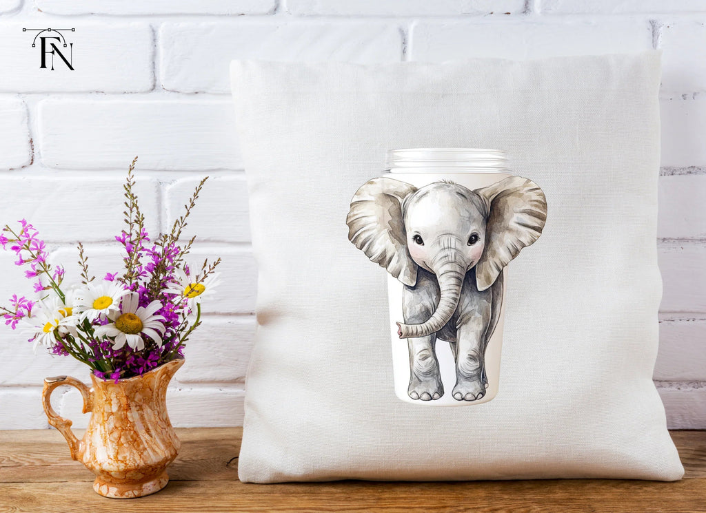 Elephant Tumbler Clipart Bundle