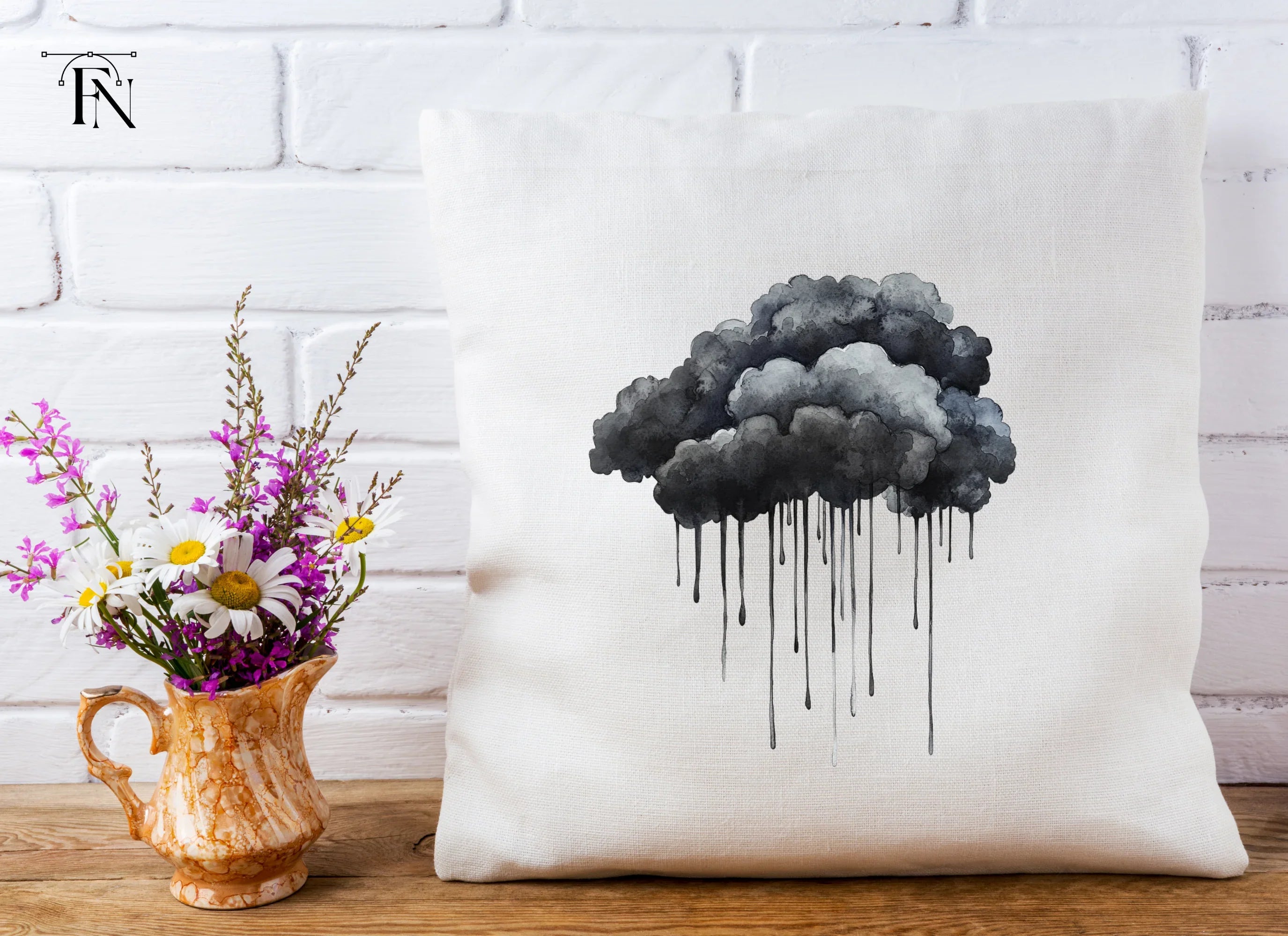 Storm Clouds Clipart Bundle