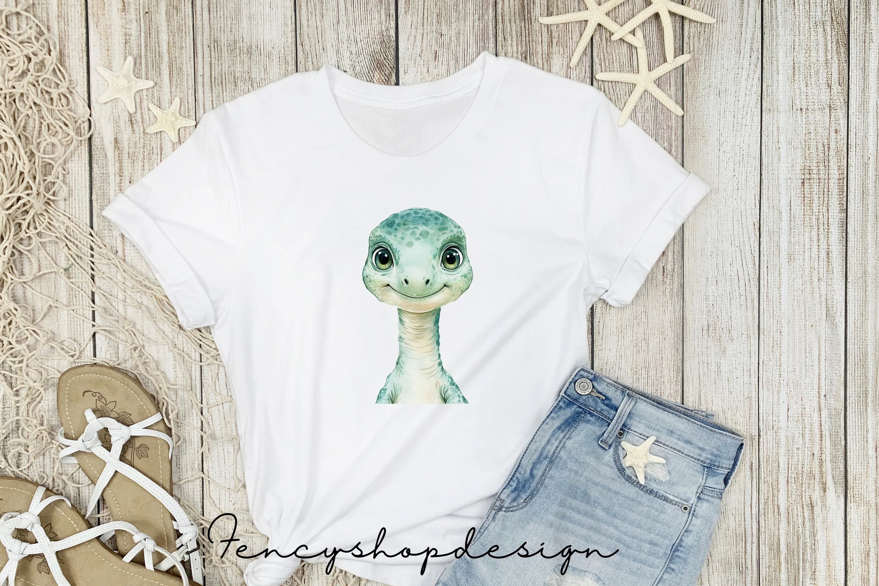 Cute Baby Dinosaur Clipart Bundle