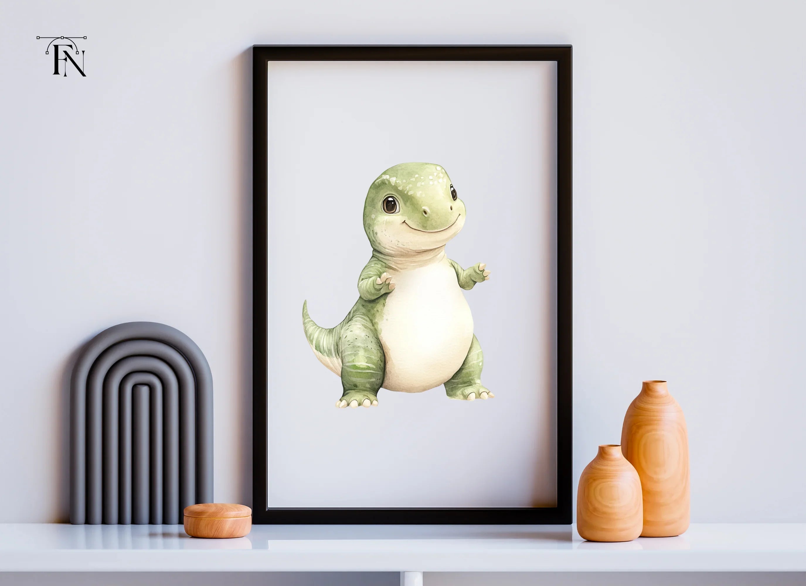 Standing Baby Dinosaur Clipart Bundle