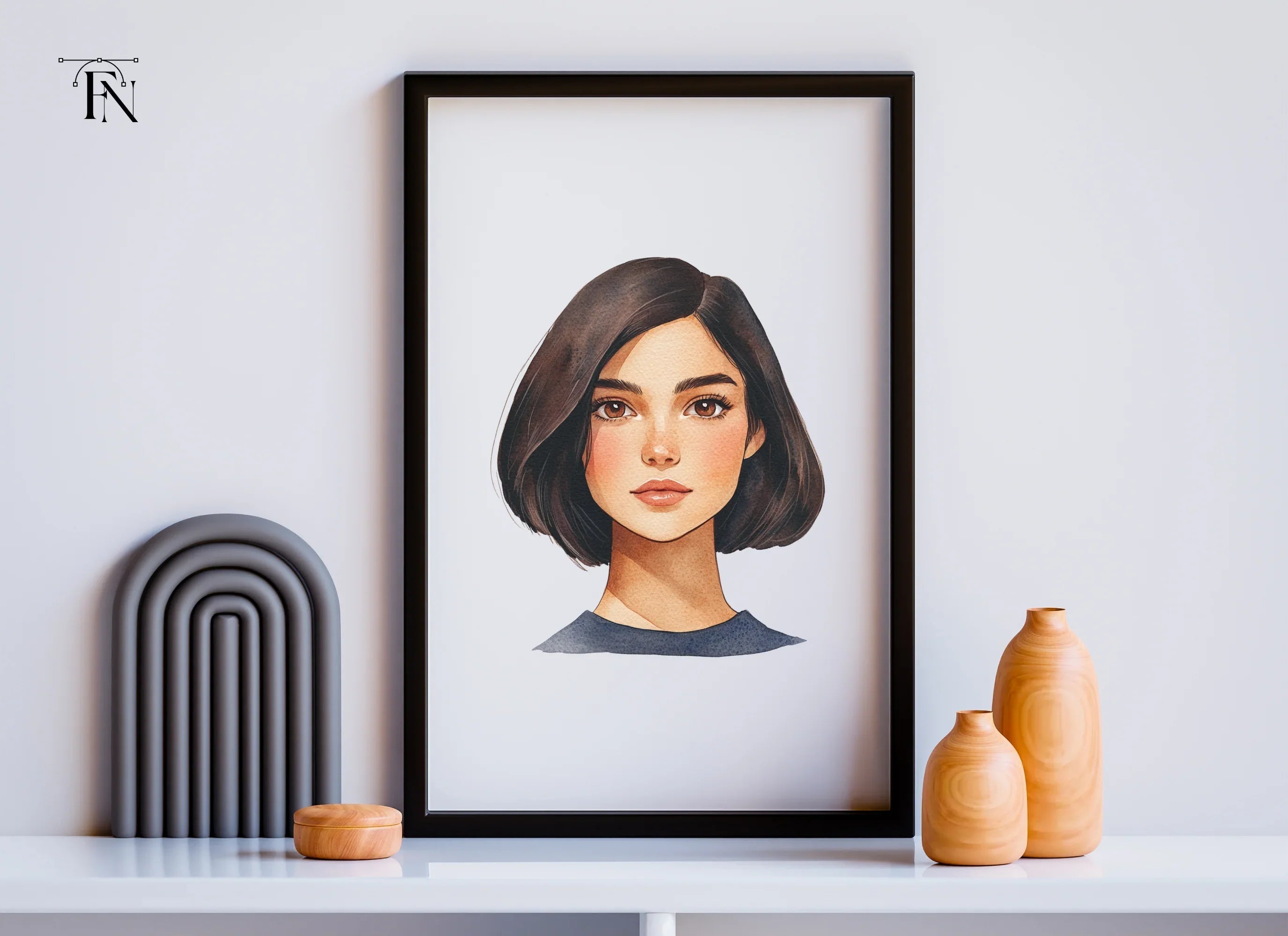 Bob Haircut Girl Clipart Bundle