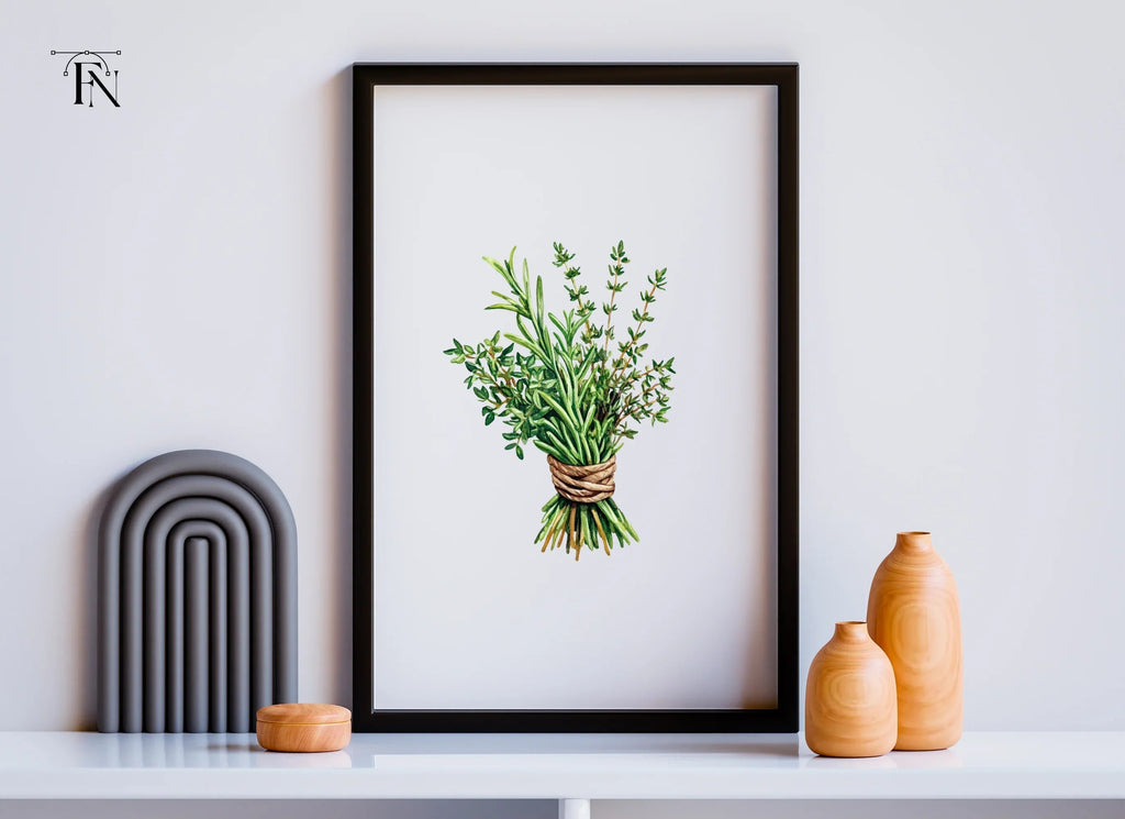 Rustic Herb Bundles Clipart Collection