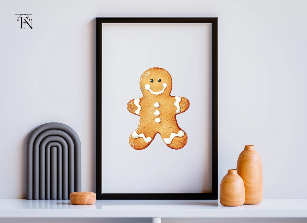 Smiling Gingerbread Man Trio Clipart Bundle