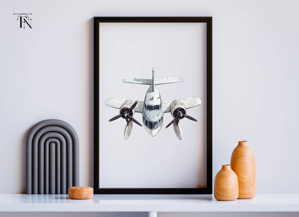 Top View Seaplane Clipart Bundle