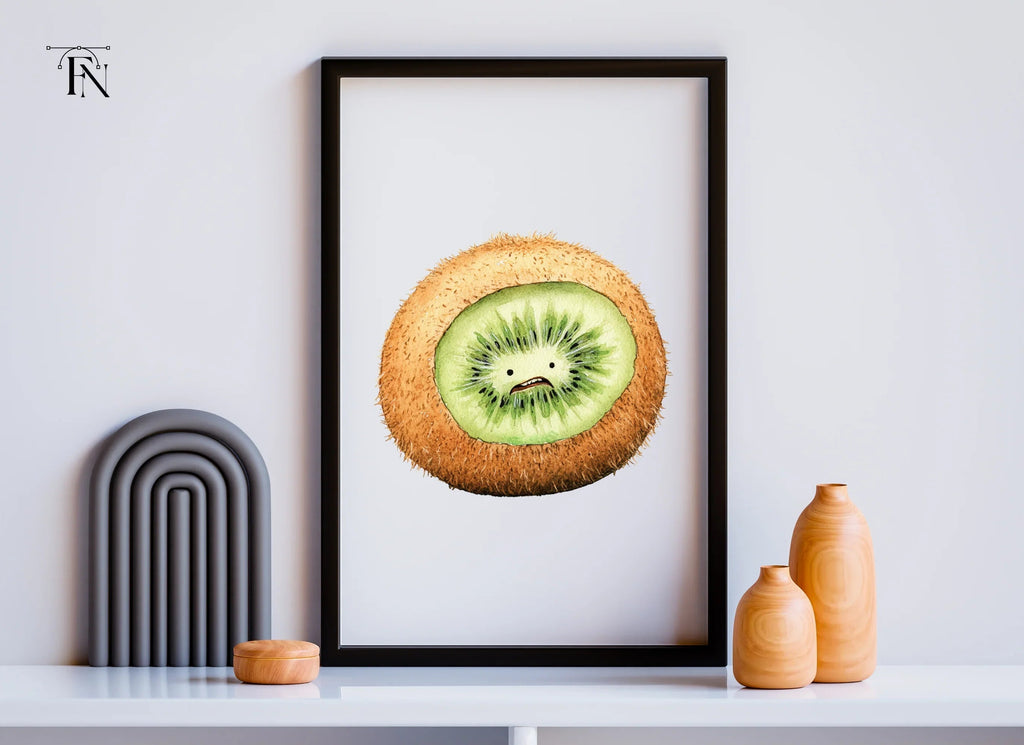 Sad Kiwi Fruit Clipart Bundle