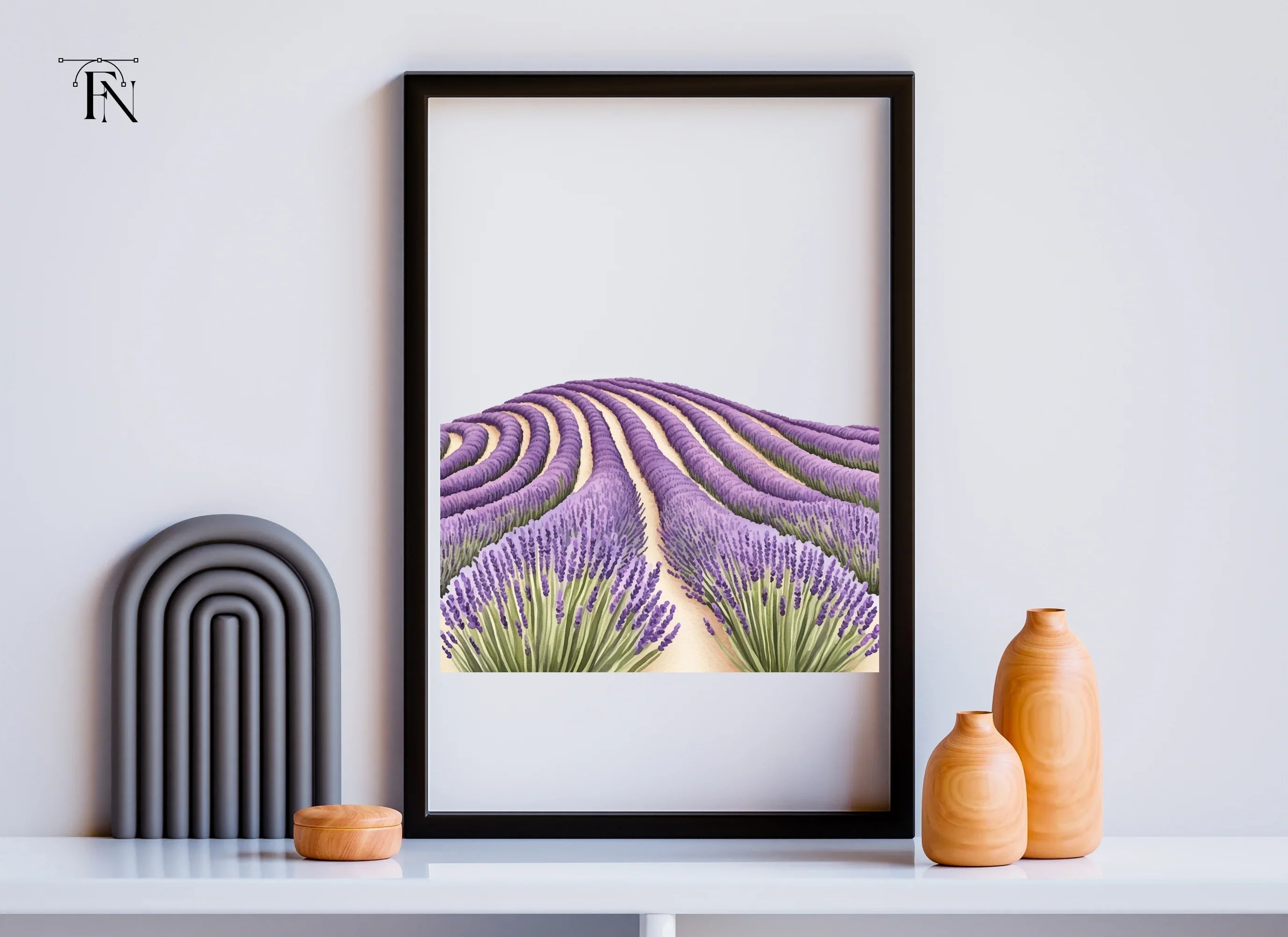 Stunning Lavender Field Clipart Bundle