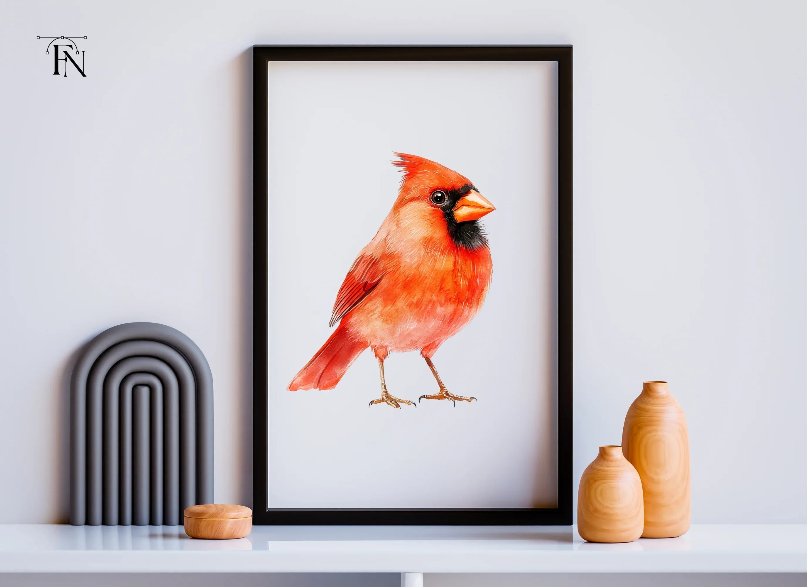 Beautiful Cardinal Bird Clipart Bundle