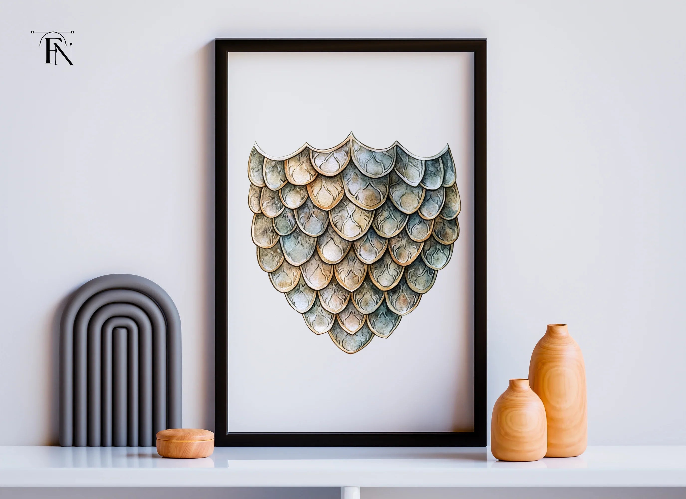 Dragon Scales Clipart Bundle