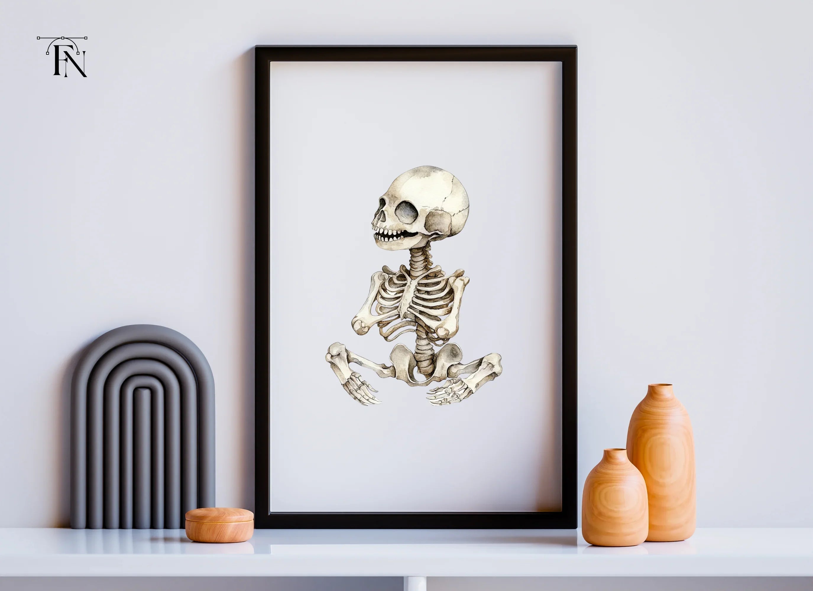 Baby Skeleton Clipart Bundle