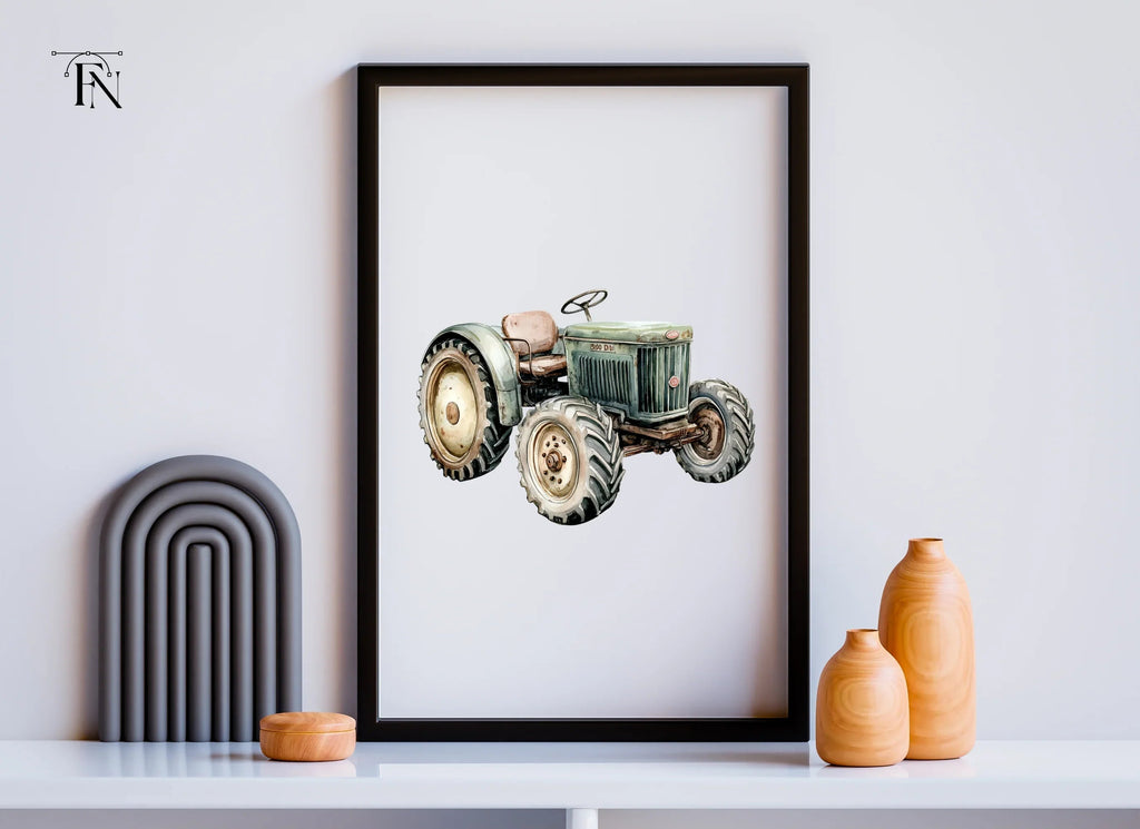 Vintage Farm Tractor Clipart Bundle