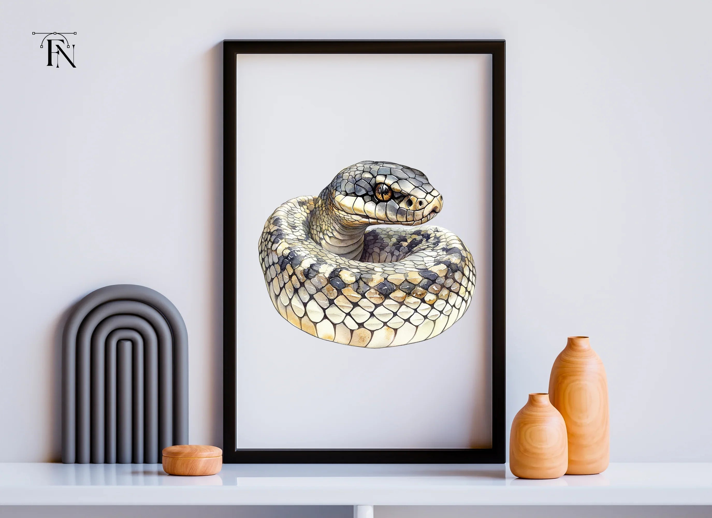 Realistic Snake Illustration Clipart Bundle