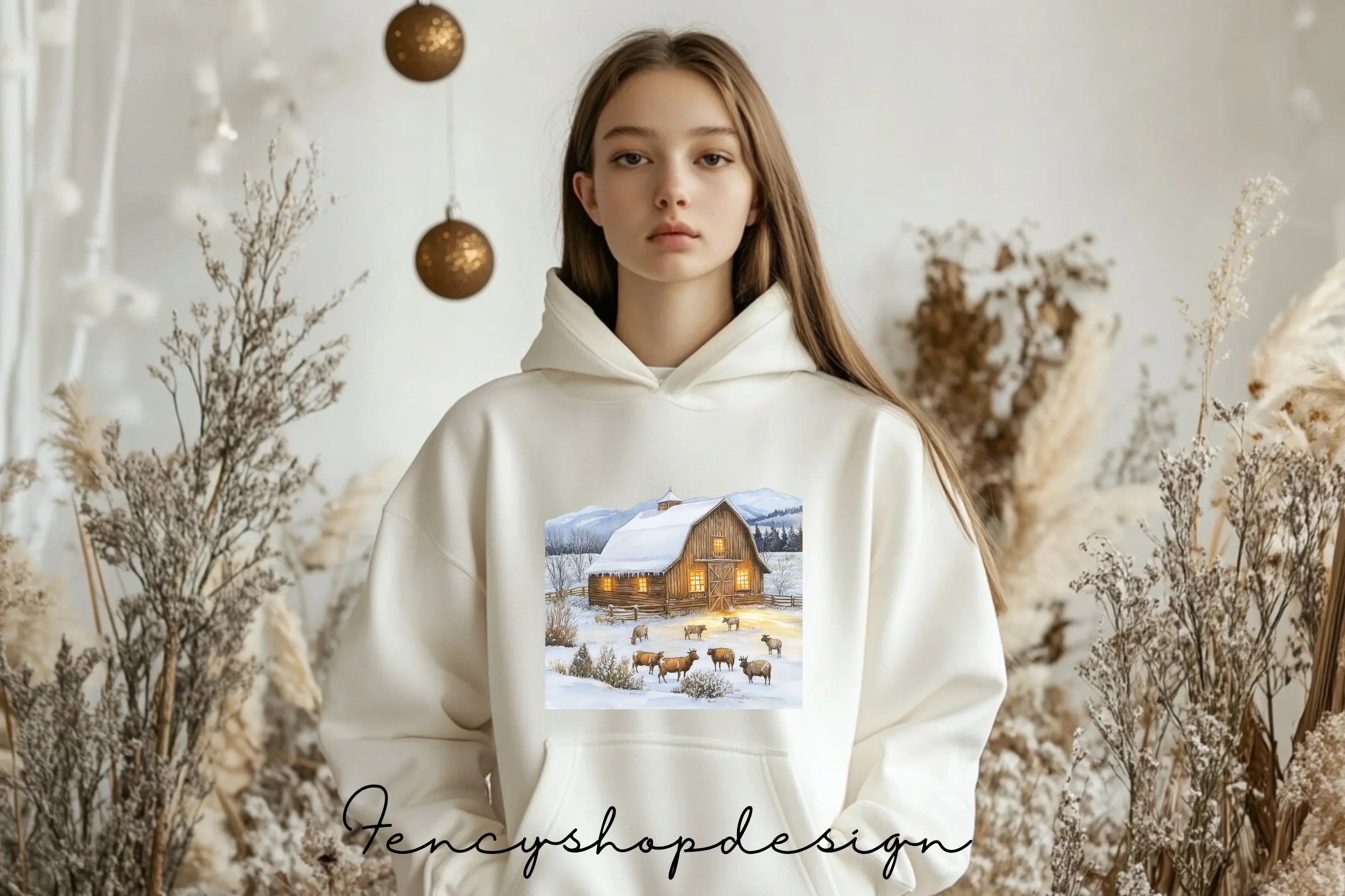 Winter Village Clipart Bundle