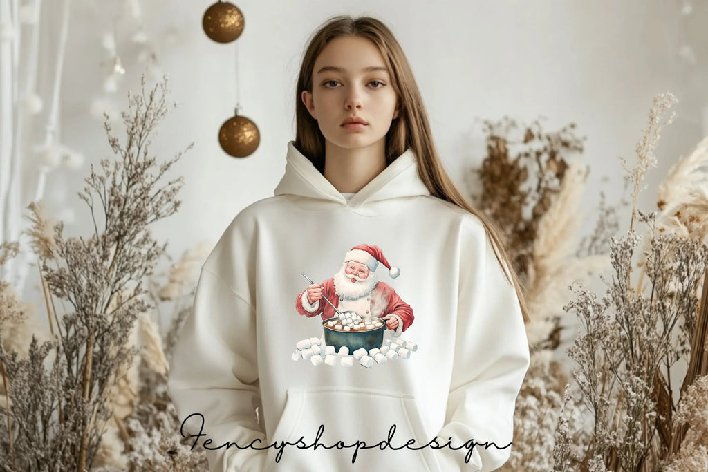 Santa Hot Cocoa Gingerbread Clipart Bundle