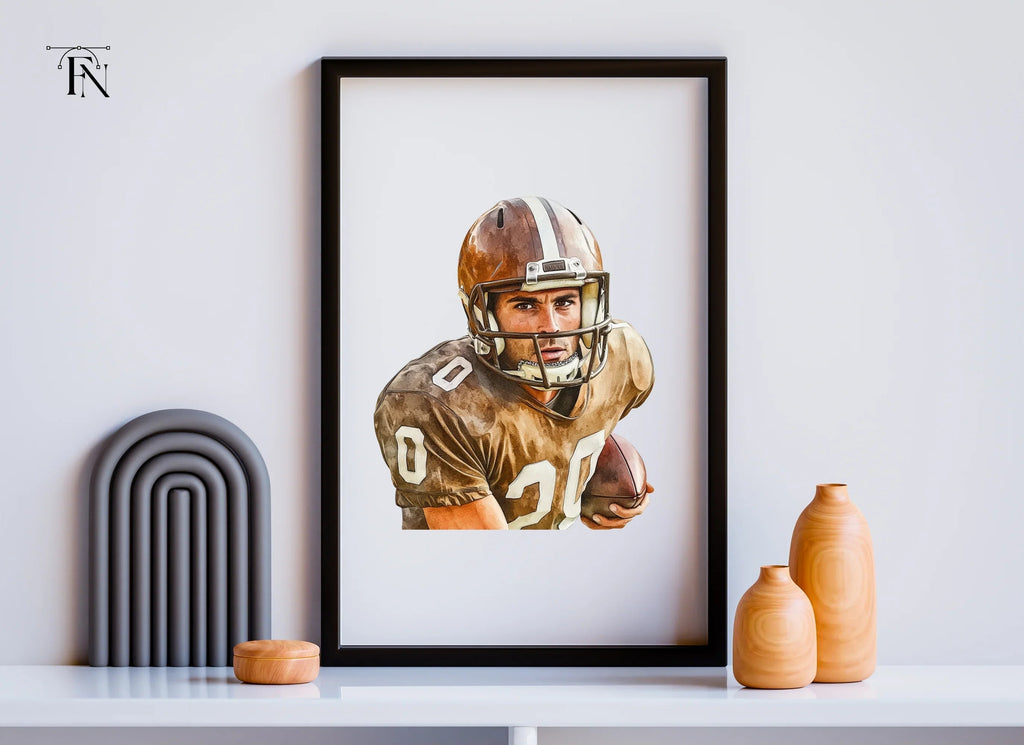 Dynamic Football Player Clipart Bundle