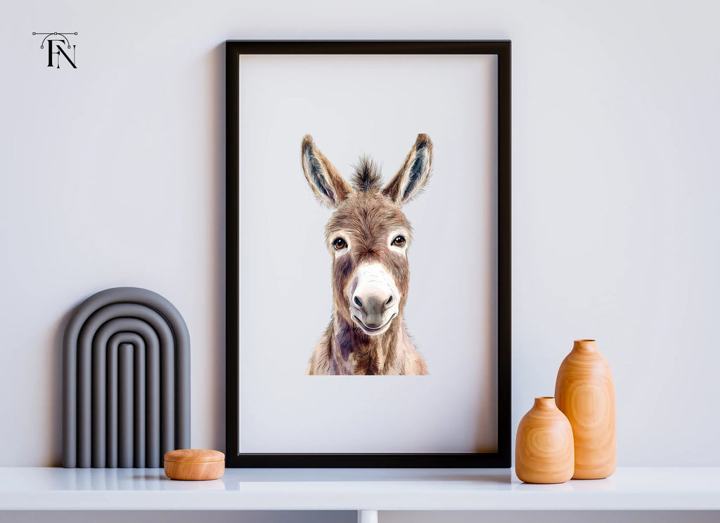 Cute Donkey Face Clipart Bundle