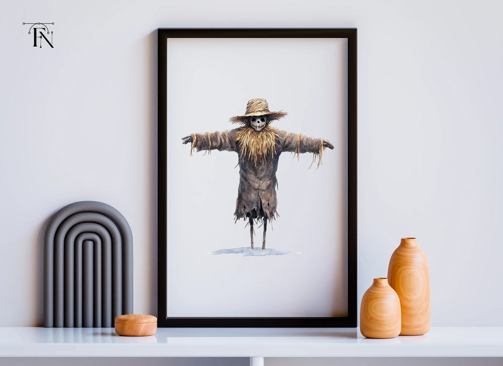 Rustic Scarecrow Autumn Decor Clipart Bundle