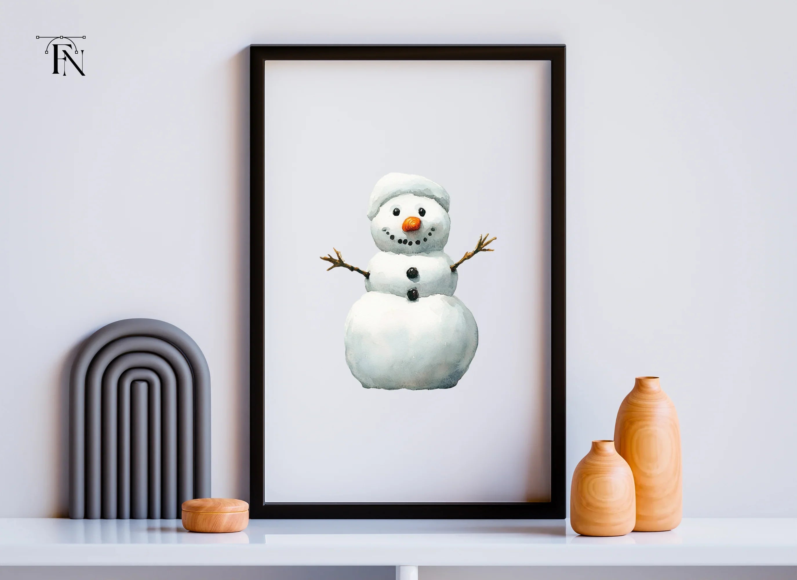 Cute Snowman Clipart Bundle