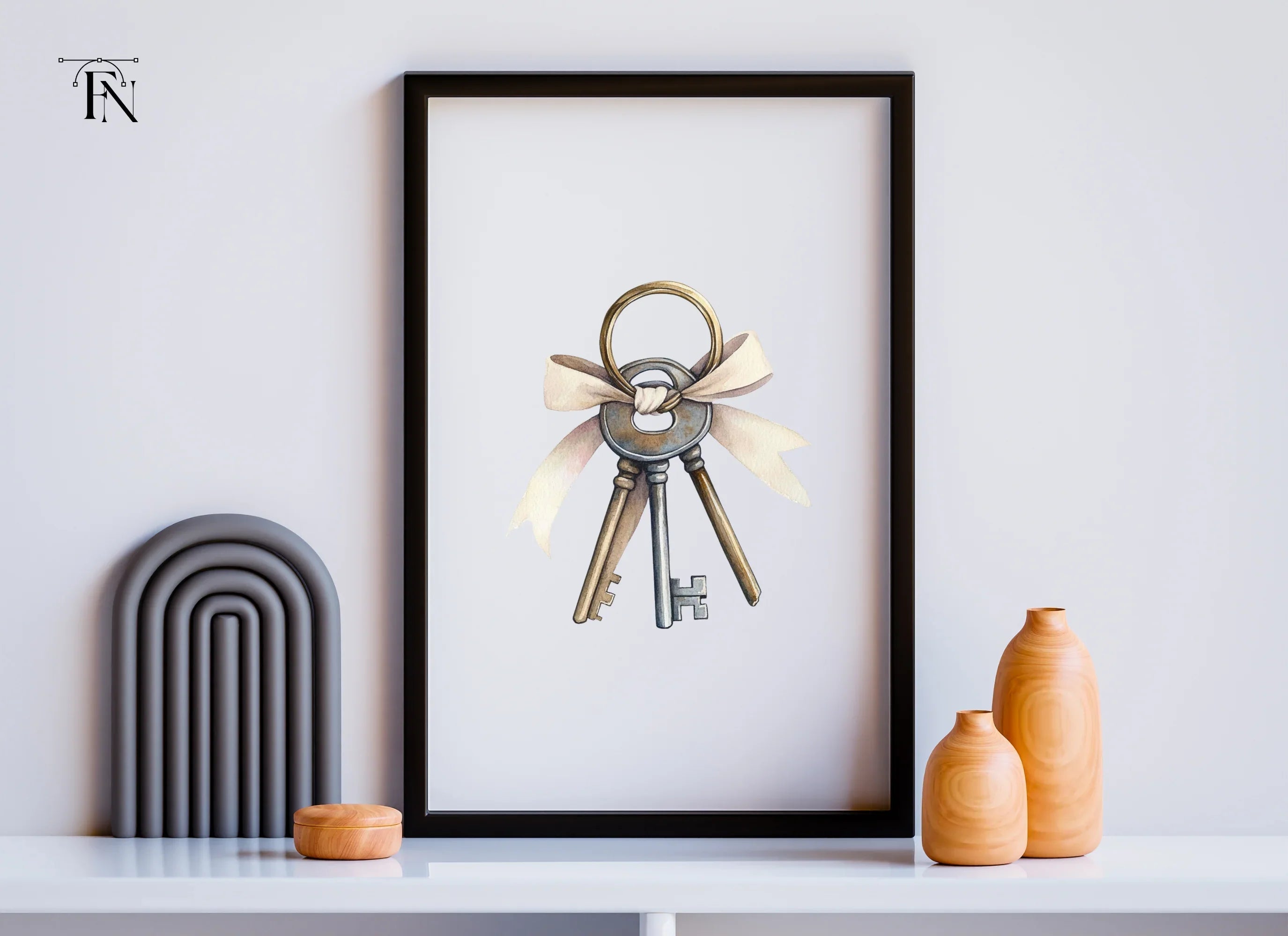 Charming Vintage Key Clipart Bundle