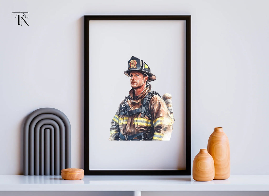 Diverse Firefighter Clipart Bundle
