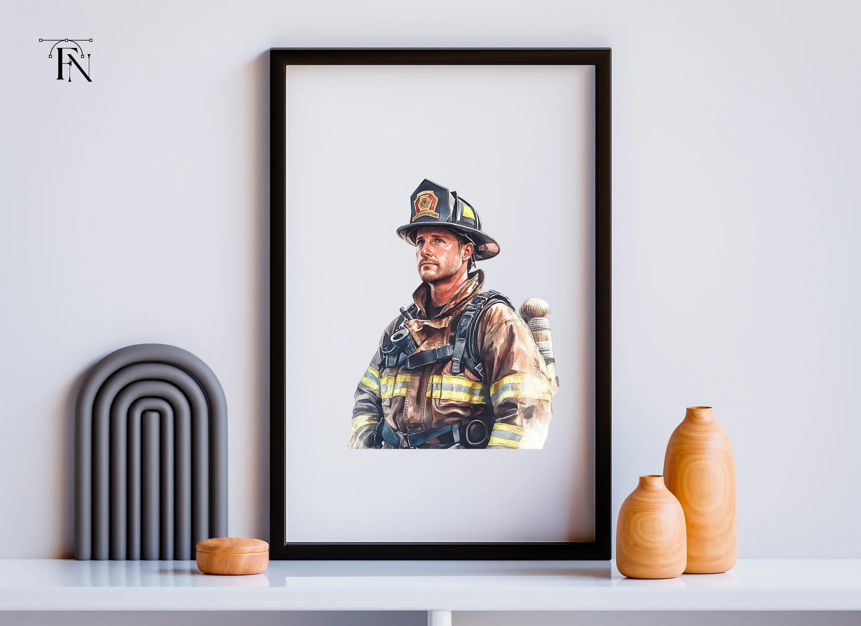 Diverse Firefighter Clipart Bundle