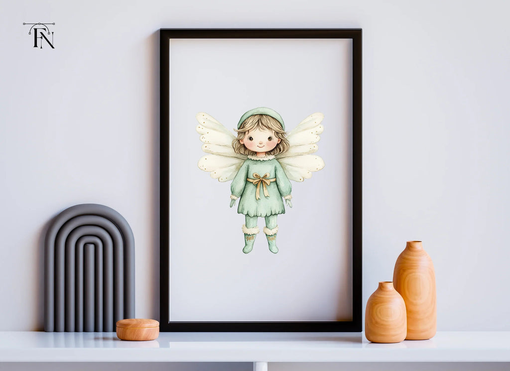Cute Winter Fairy Clipart Bundle