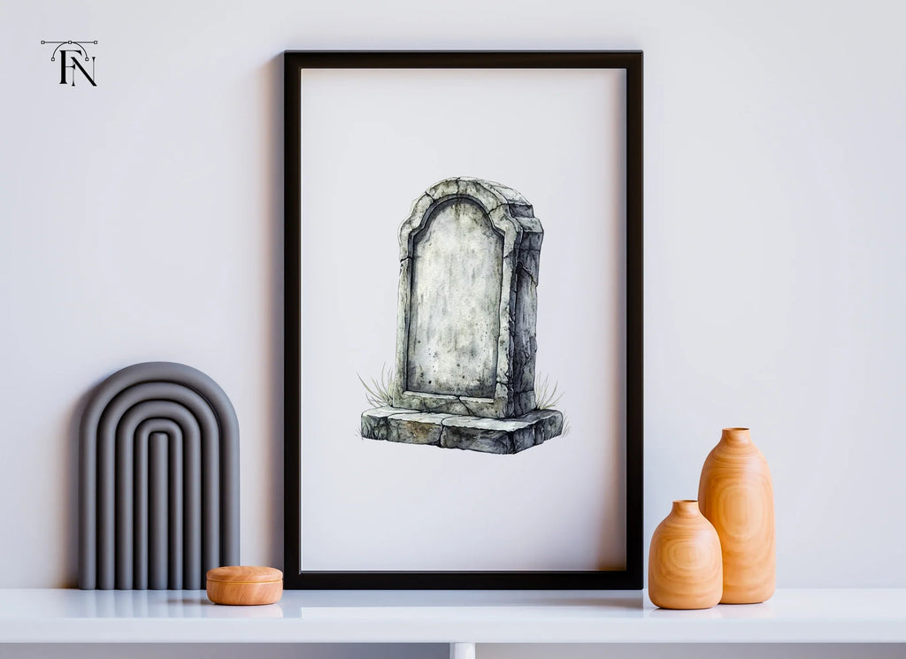 Old Gravestone Clipart Bundle