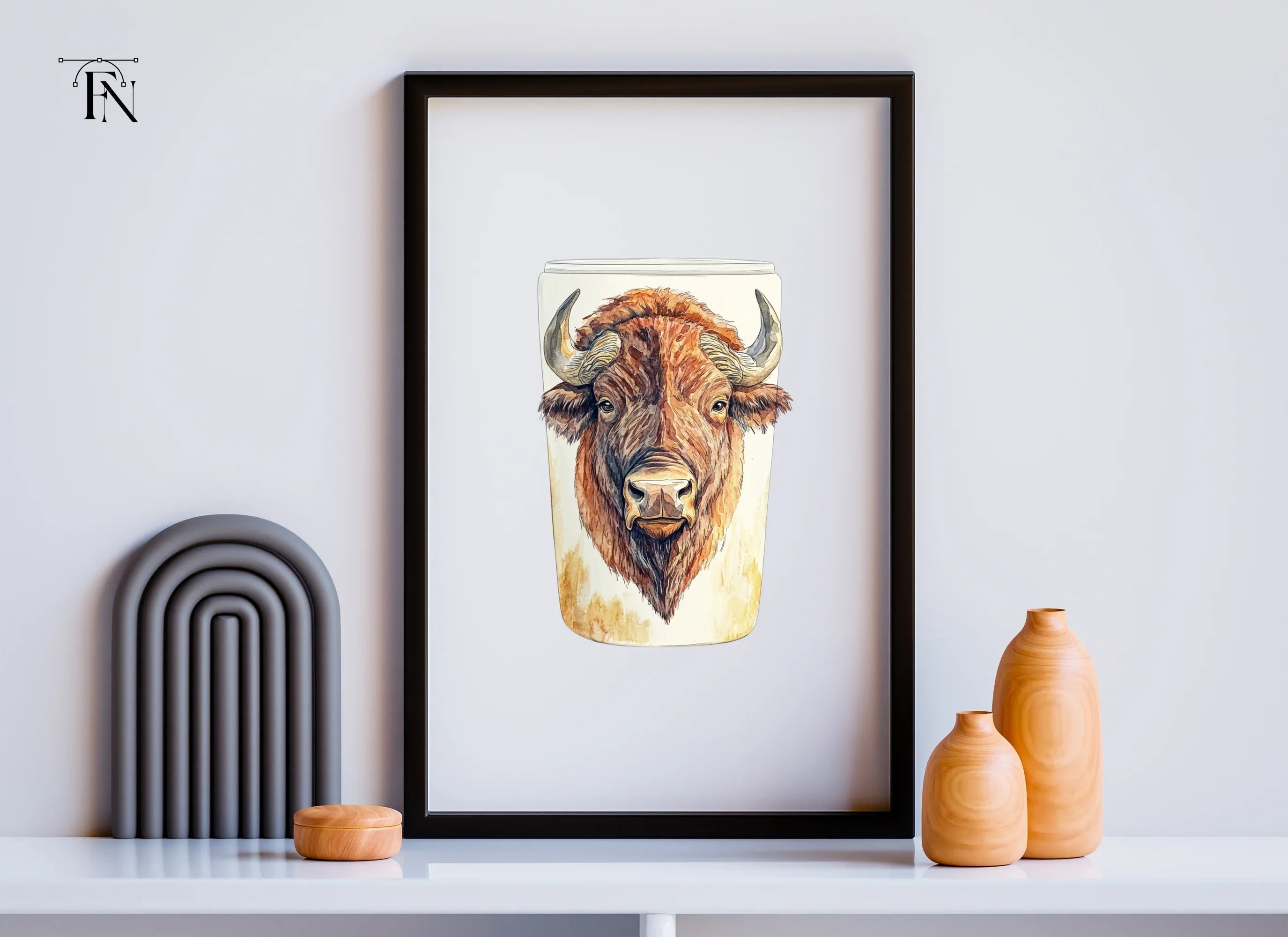 Bison Head Clipart Bundle