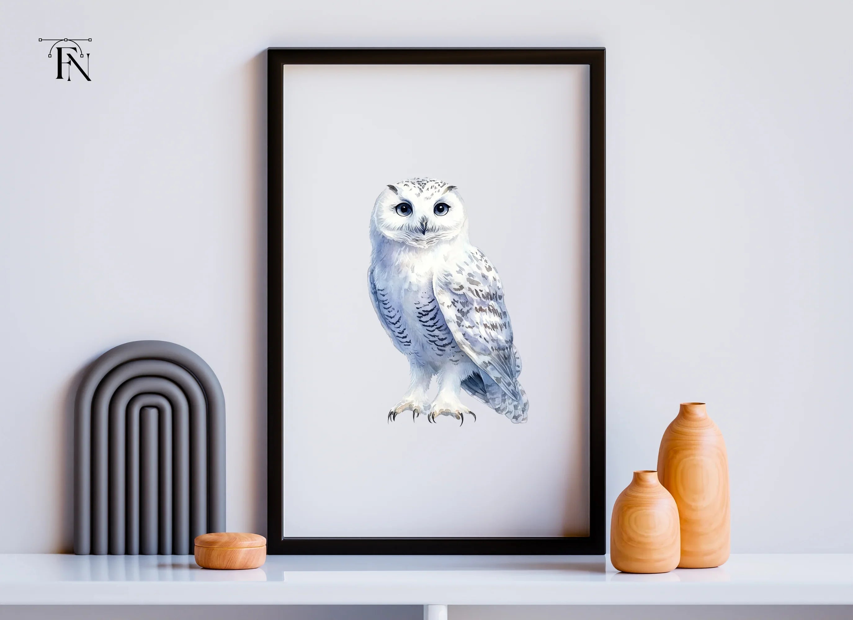 Snowy Owl Clipart Bundle