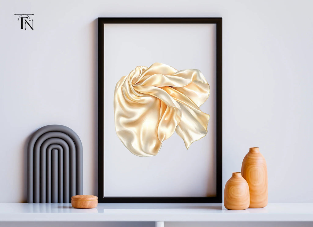 Elegant Flowing Silk Fabric Clipart Bundle