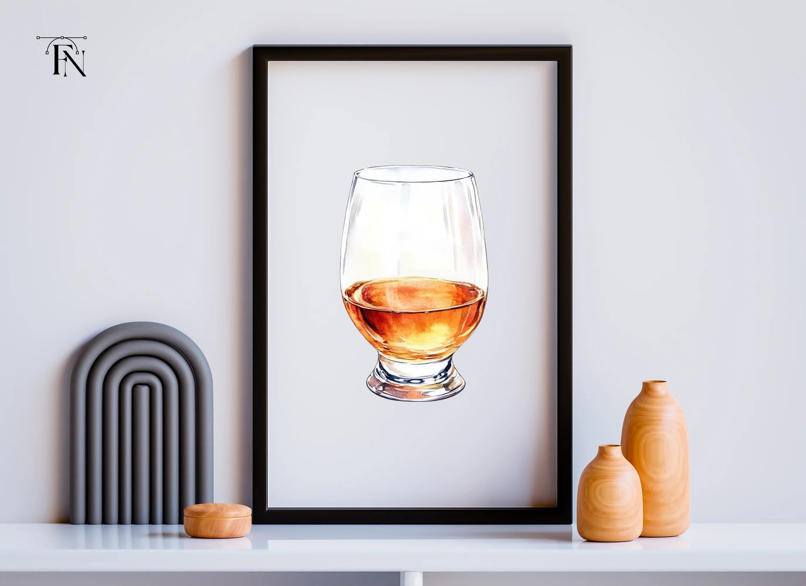 Whiskey Glass Clipart Bundle