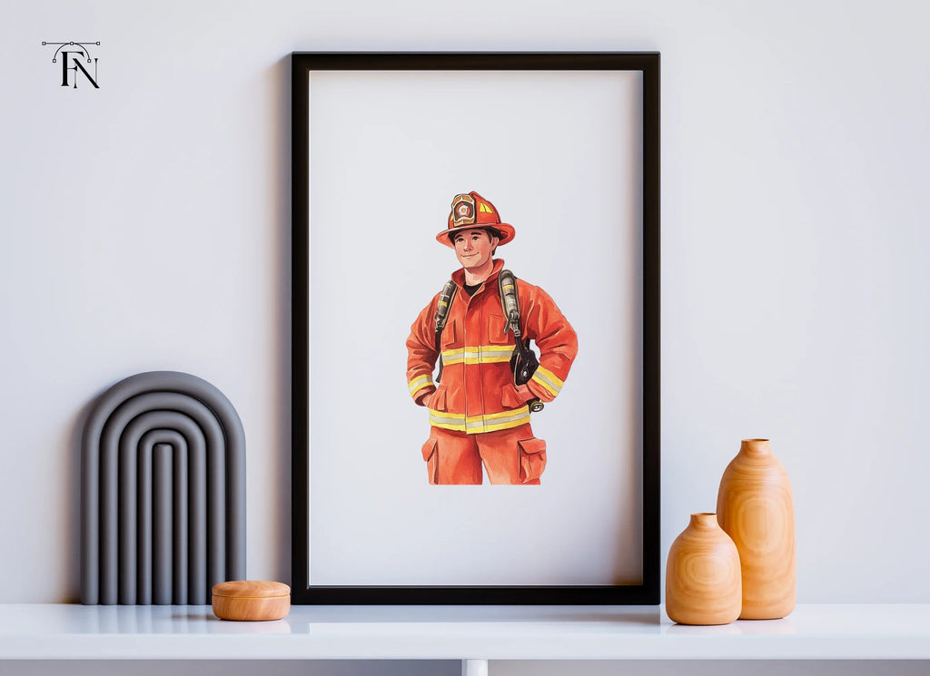 Brave Firefighter Clipart Bundle